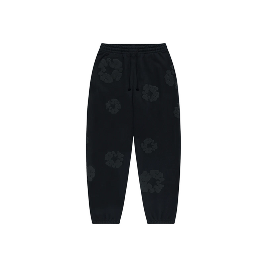 Denim Tears Cotton Wreath Sweatpants Black Monochrome (SS24)