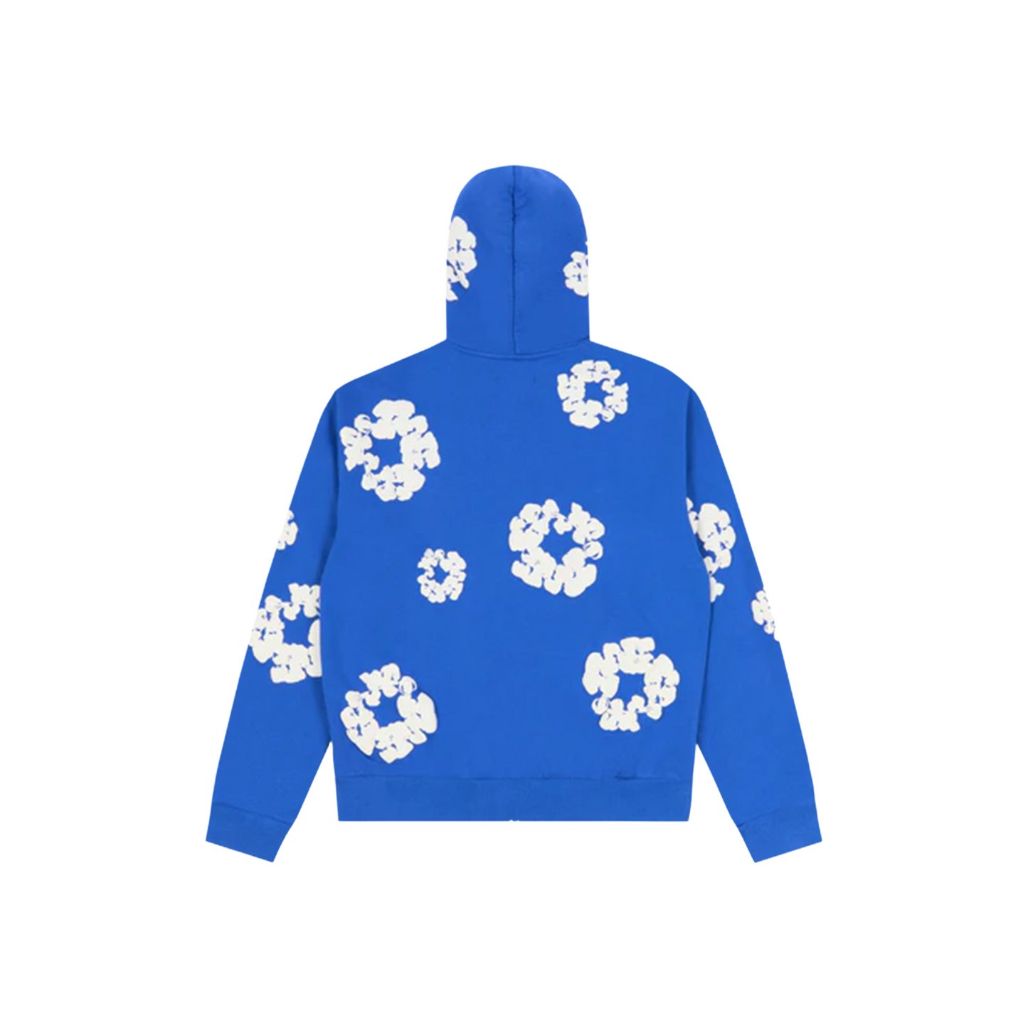 Denim Tears Cotton Wreath Zip-Up Hoodie Blue (SS25)