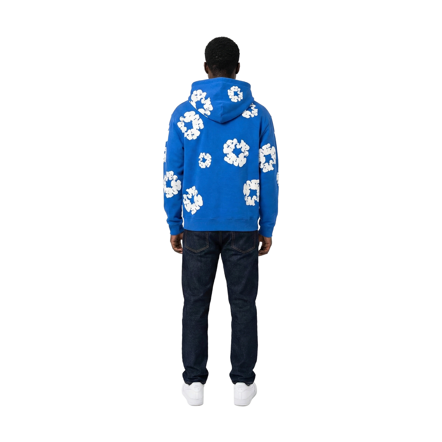 Denim Tears Cotton Wreath Zip-Up Hoodie Blue (SS25)