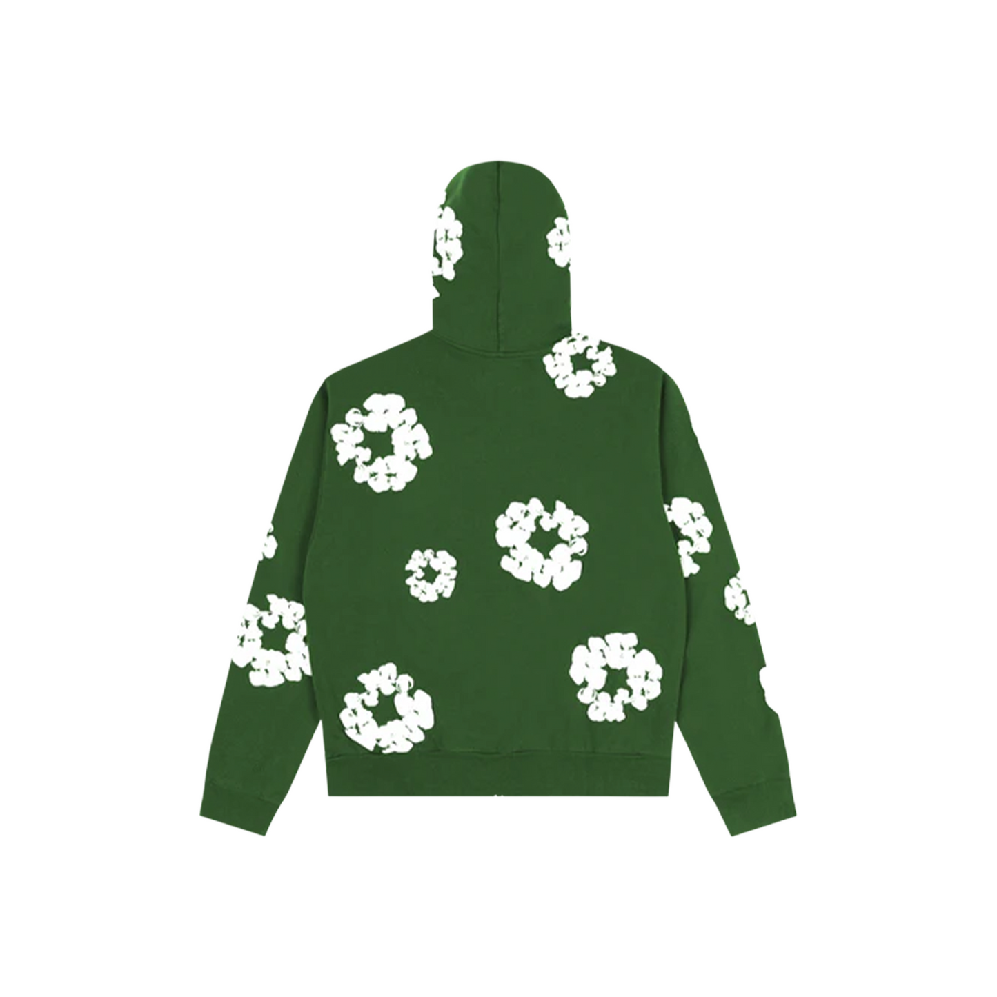 Denim Tears Cotton Wreath Zip-Up Hoodie Green (SS25)