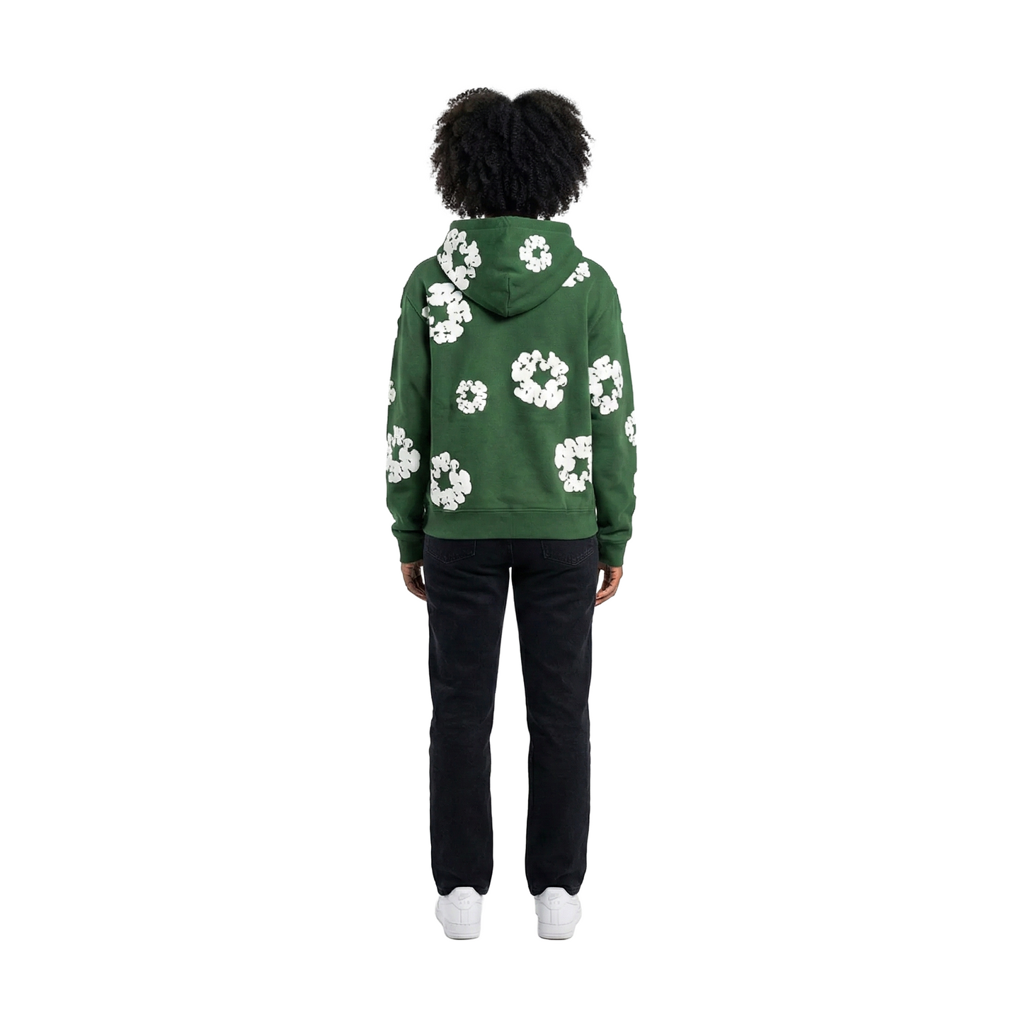 Denim Tears Cotton Wreath Zip-Up Hoodie Green (SS25)