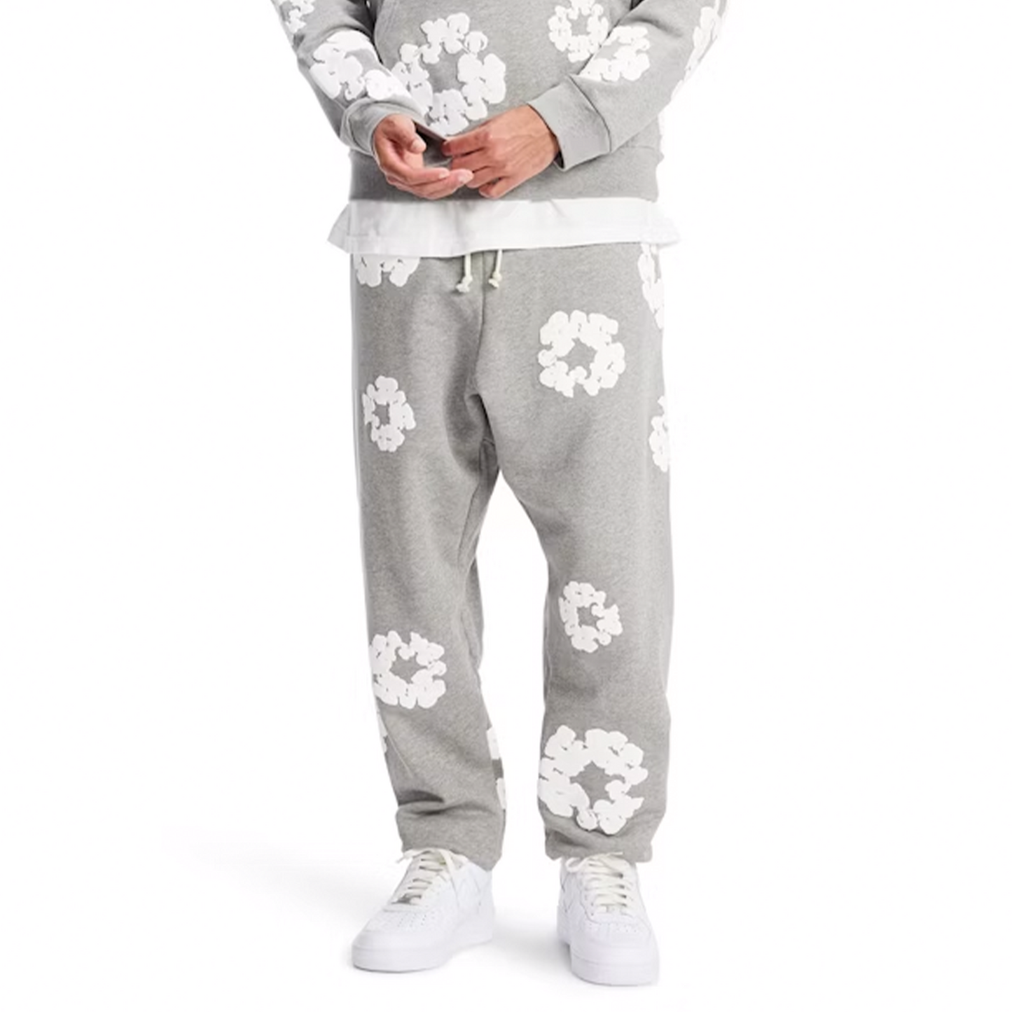 Denim Tears The Cotton Wreath Sweatpants Grey (FW23)