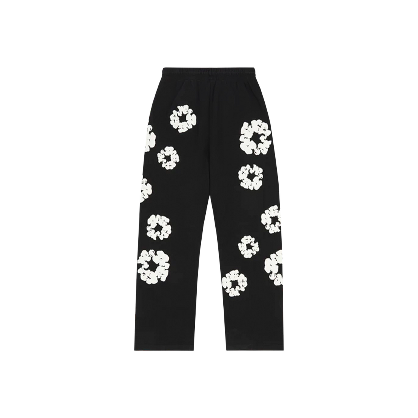 Denim Tears The Cotton Wreath Baggy Sweatpants Black (SS25)