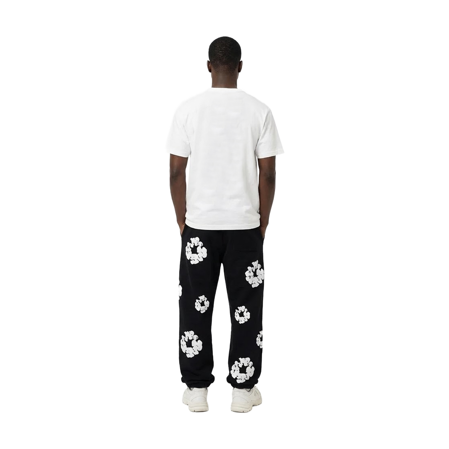 Denim Tears The Cotton Wreath Baggy Sweatpants Black (SS25)