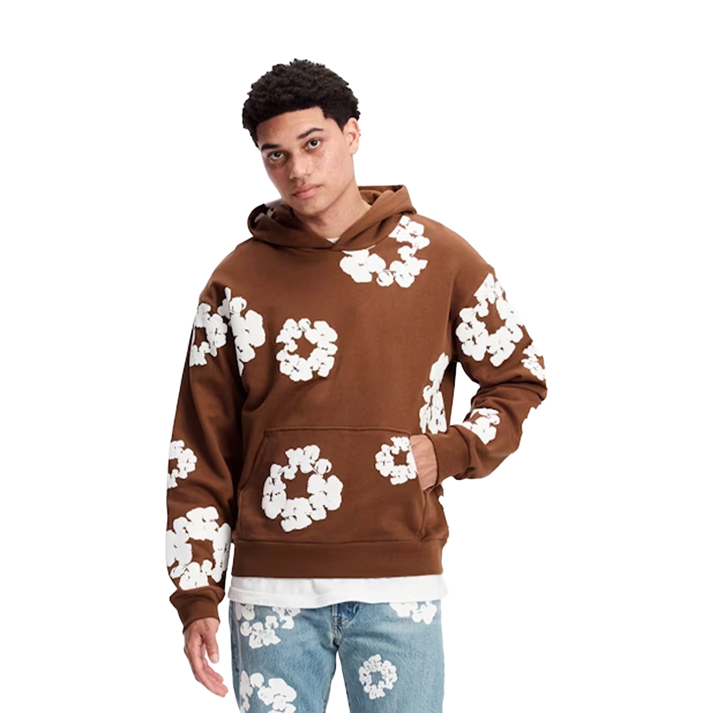 Denim Tears The Cotton Wreath Hoodie Brown (FW23)