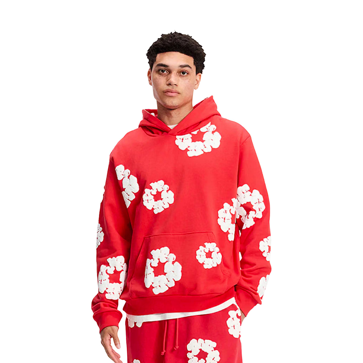 Denim Tears The Cotton Wreath Hoodie Red (FW23)