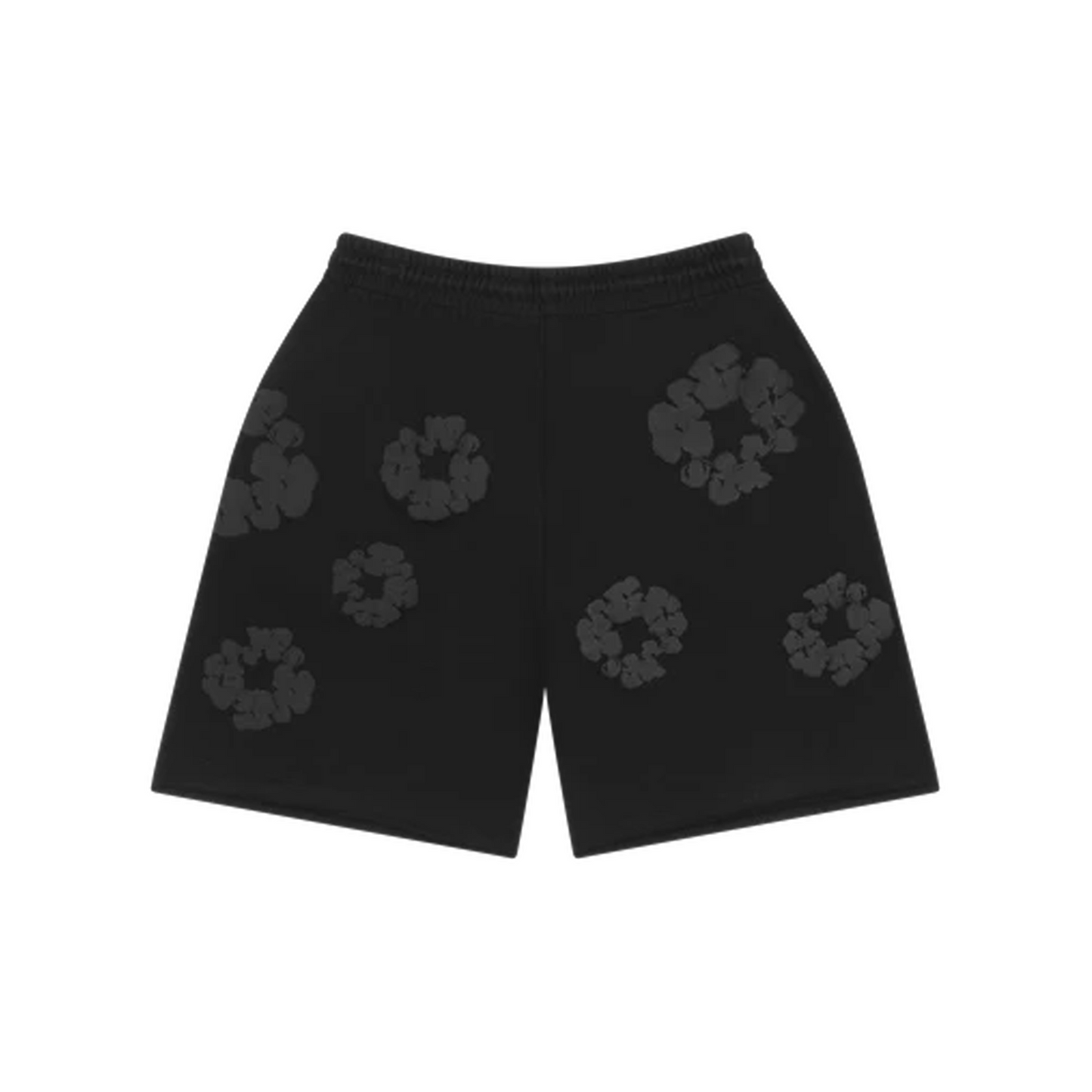 Denim Tears The Cotton Wreath Shorts Black Monochrome (SS24)