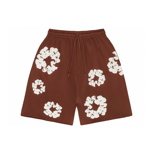 Denim Tears The Cotton Wreath Shorts Brown (FW23)