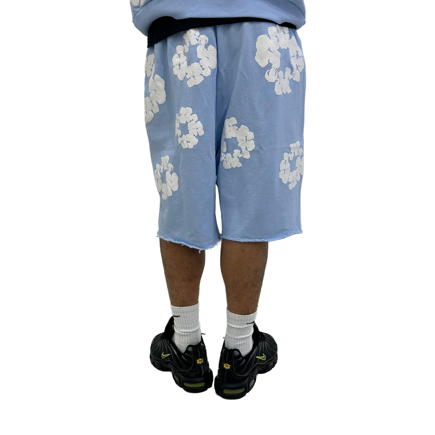 Denim Tears The Cotton Wreath Shorts Powder Blue (FW24)