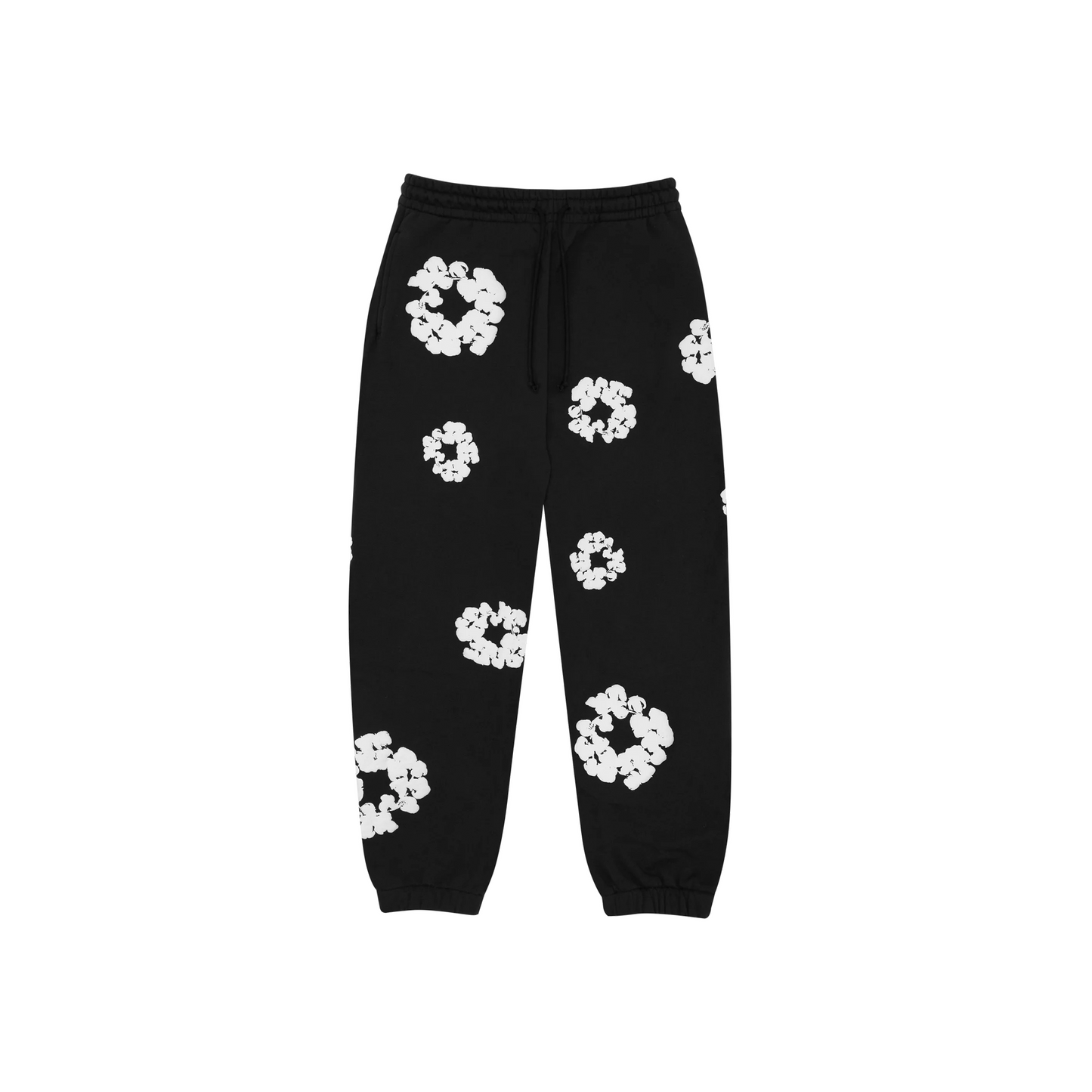 Denim Tears The Cotton Wreath Sweatpants Black (FW23)