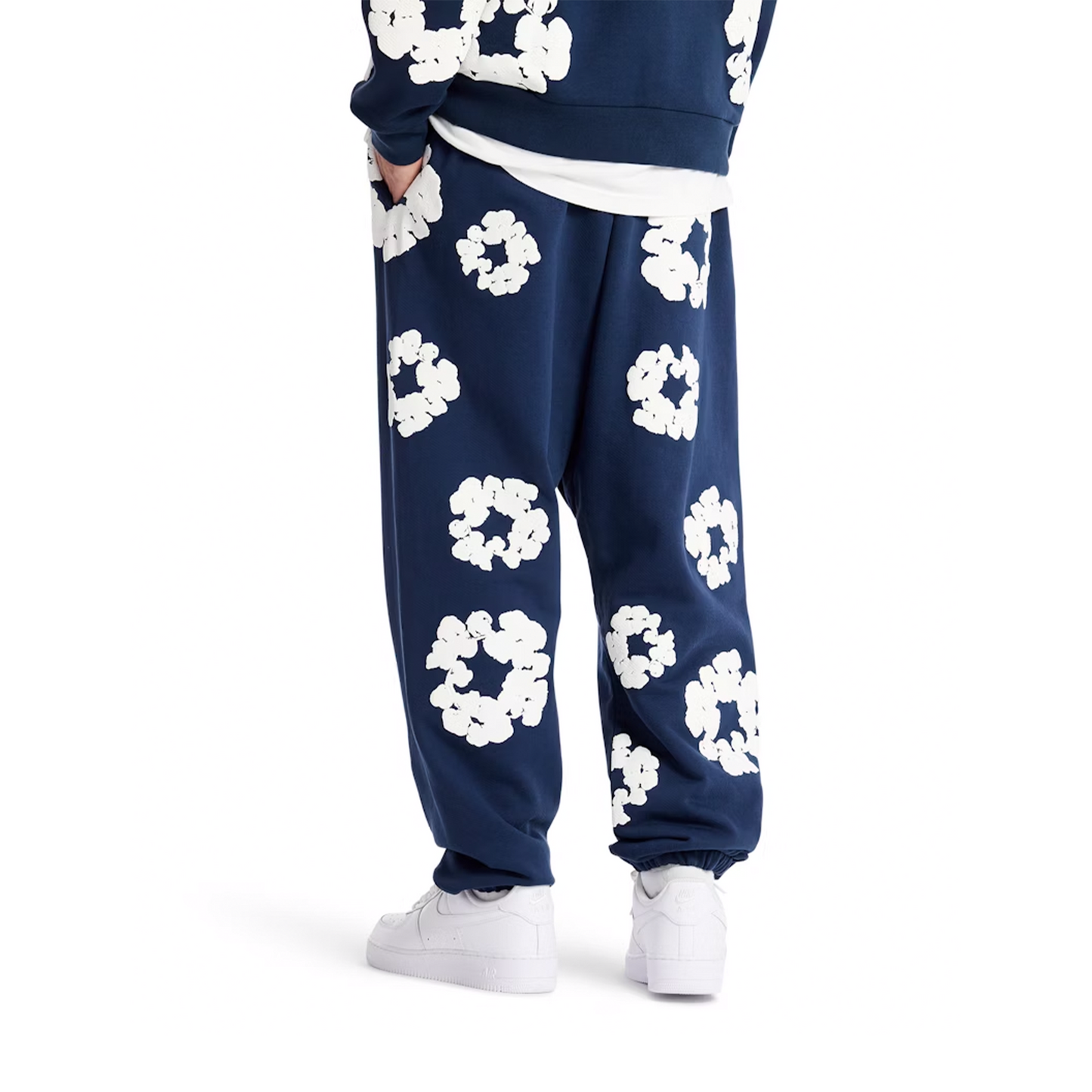 Denim Tears The Cotton Wreath Sweatpants Navy (FW23)