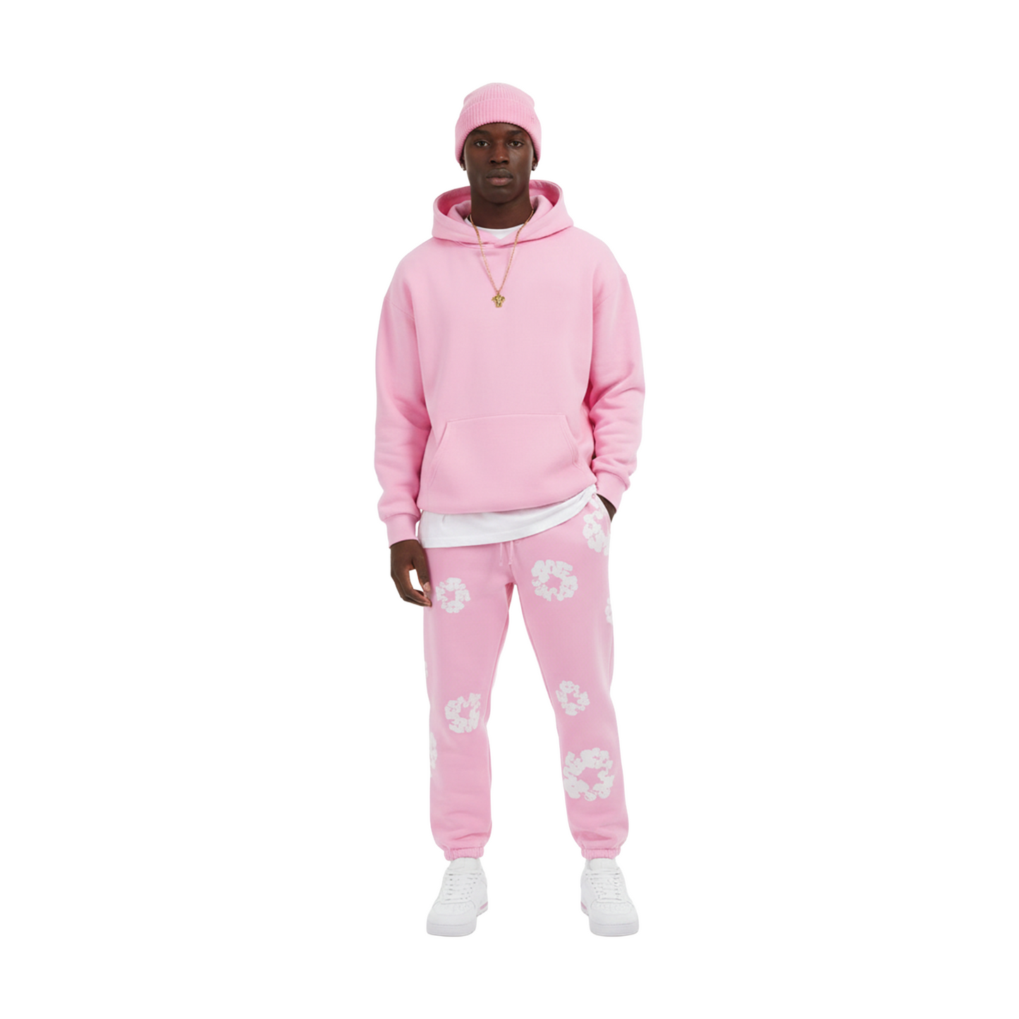 Denim Tears The Cotton Wreath Sweatpants Powder Pink (FW24)