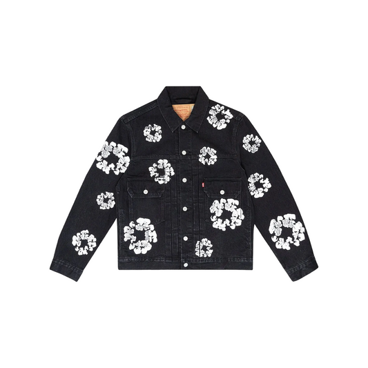 Denim Tears x LEVI'S All Over Wreath Type-2 Jacket Black (FW23)