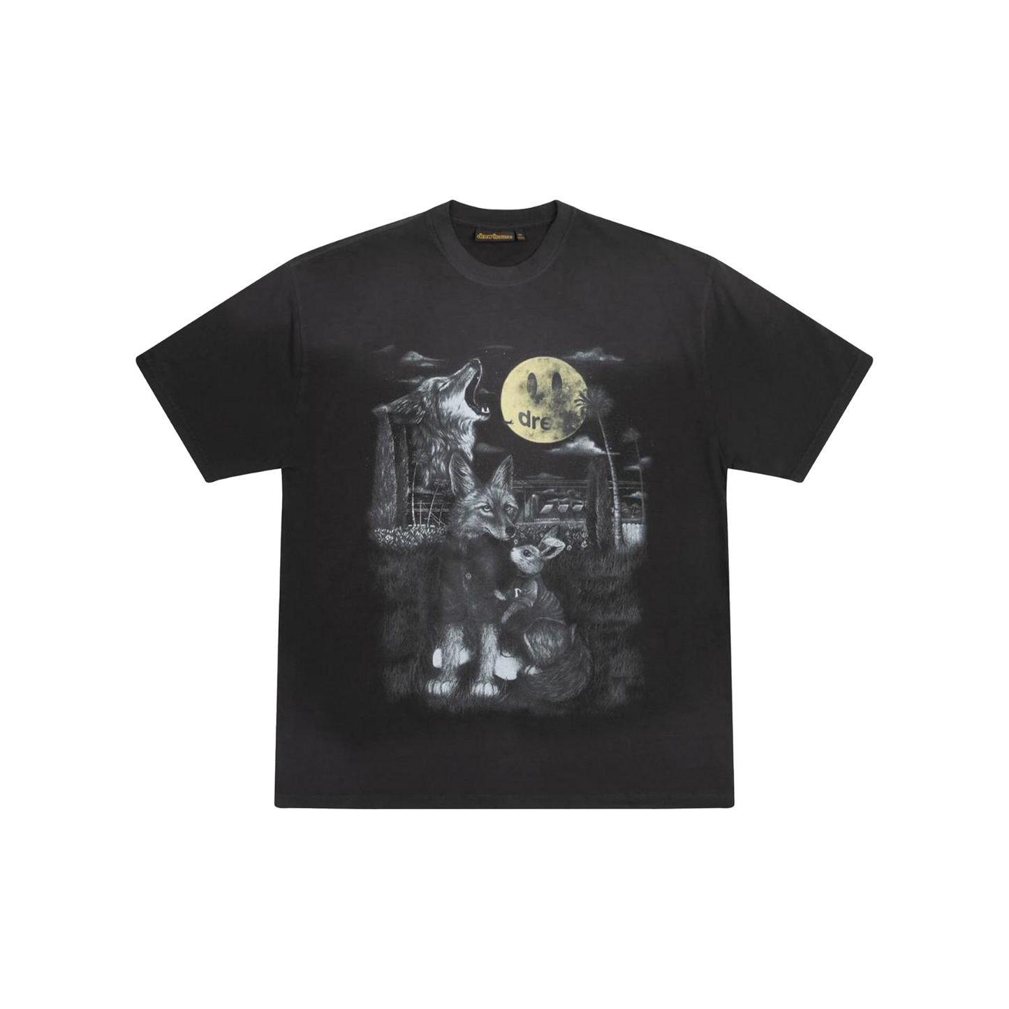 Drew House Full Moon S/S Tee Faded Black (FW23)