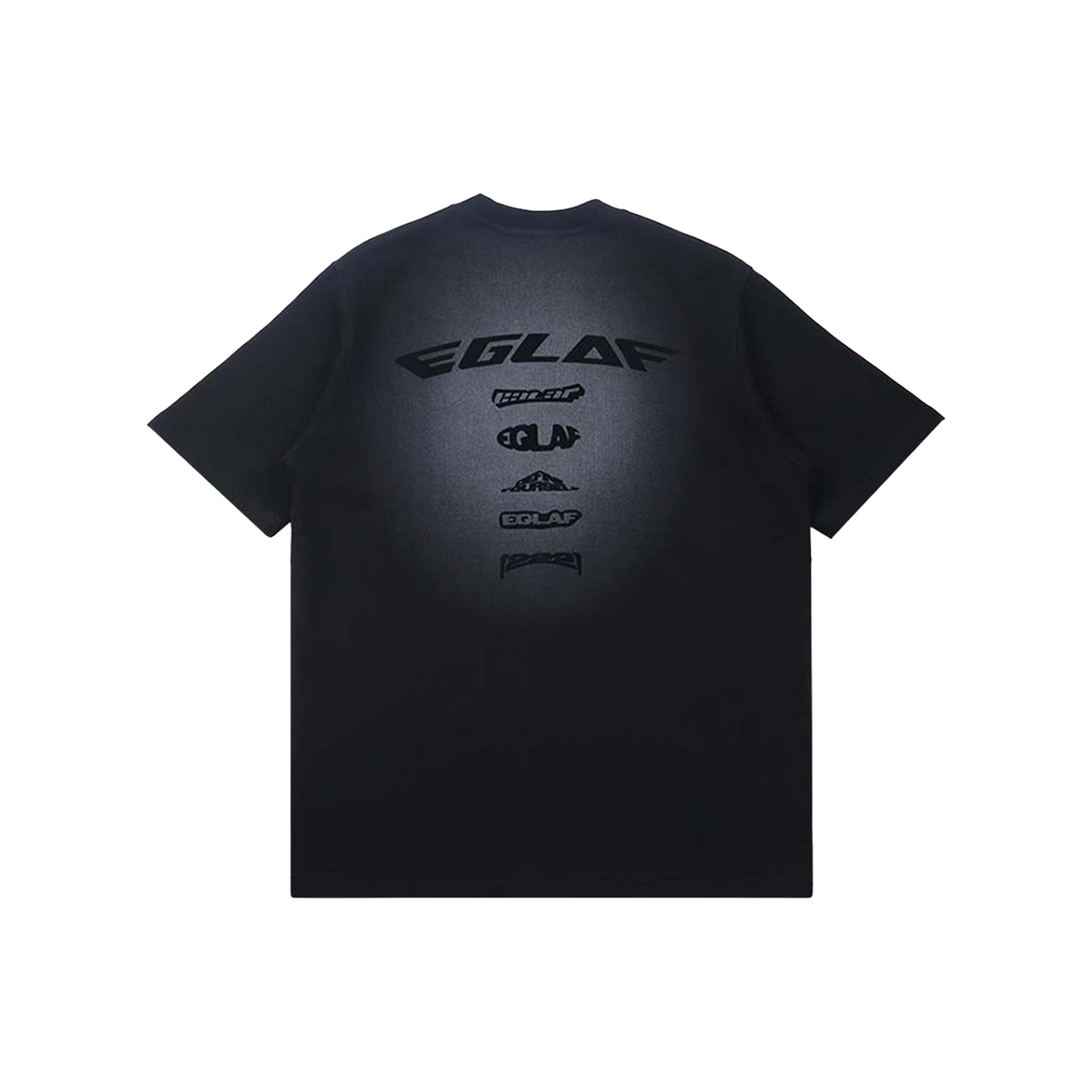 EGLAF Basic Spray Multi Logo Tee Black (SS25)
