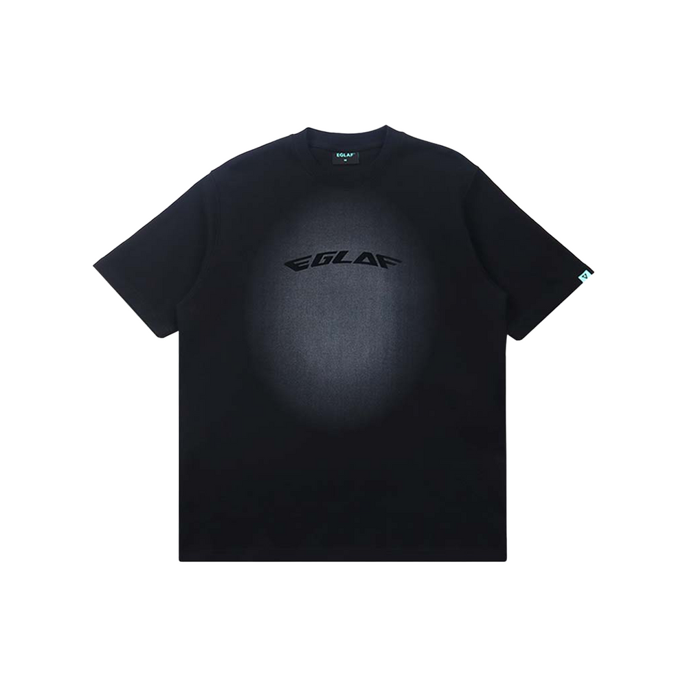 EGLAF Basic Spray Multi Logo Tee Black (SS25)