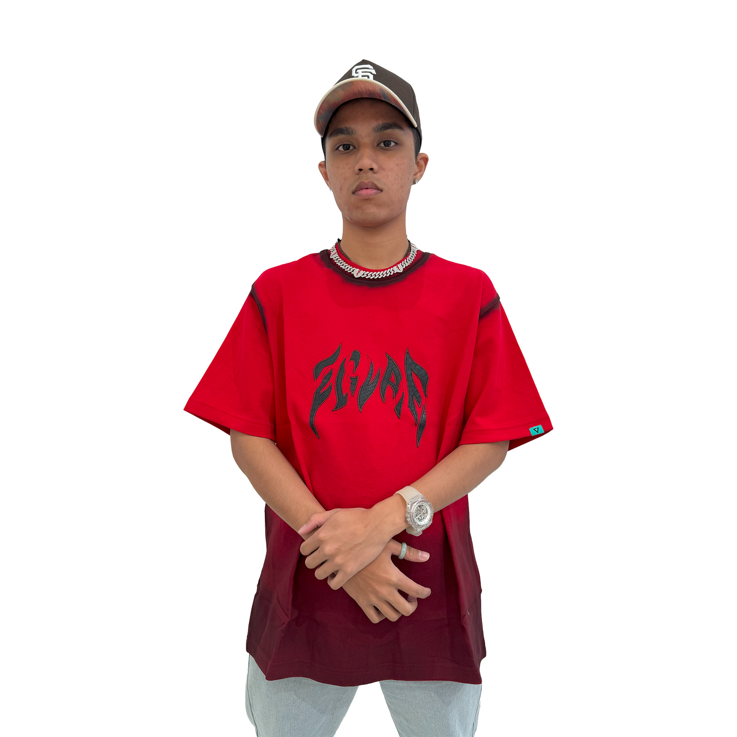 EGLAF Flames Eglaf Tee Red (SS25)