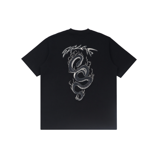 EGLAF Flaming Serpent Logo Tee Black (SS25)