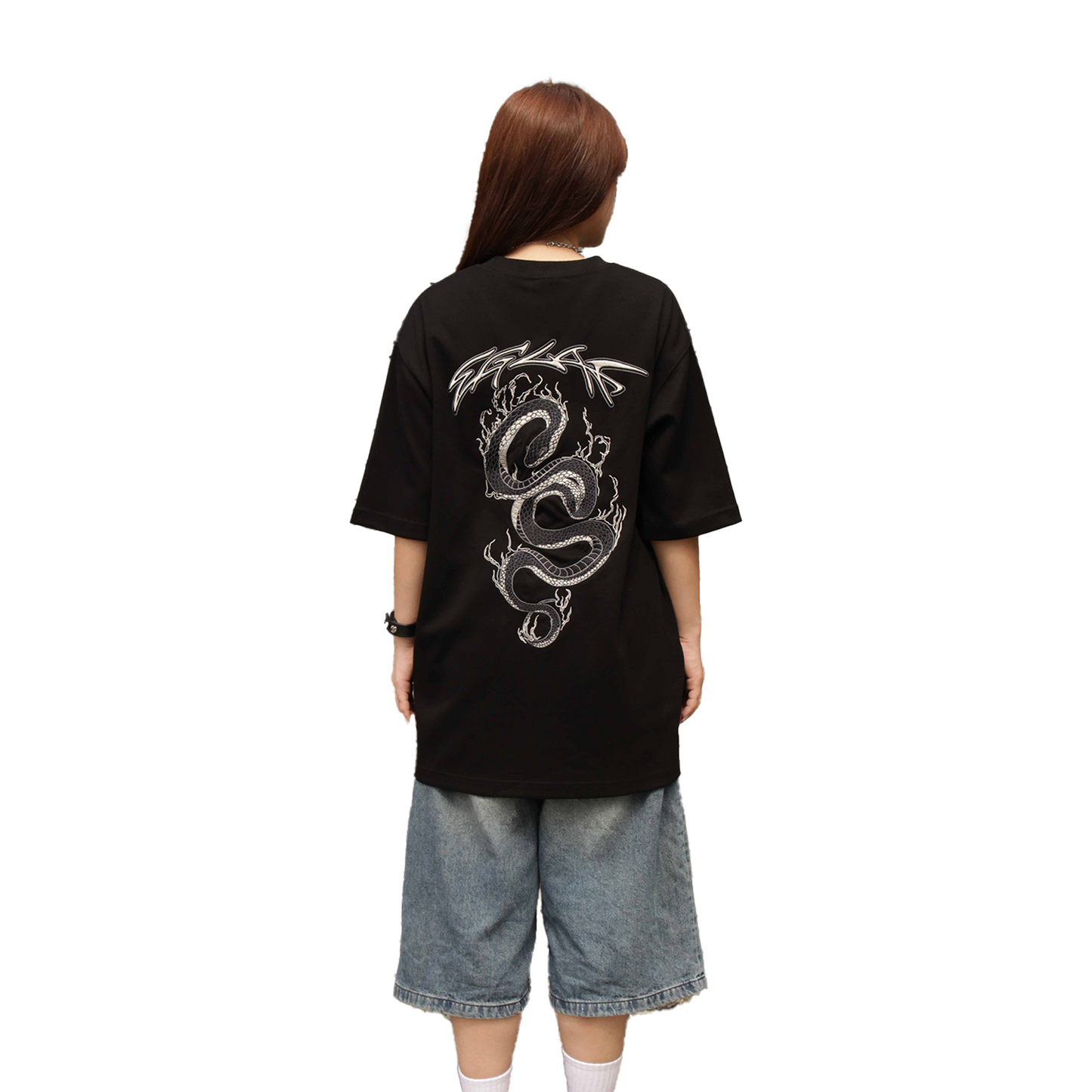 EGLAF Flaming Serpent Logo Tee Black (SS25)