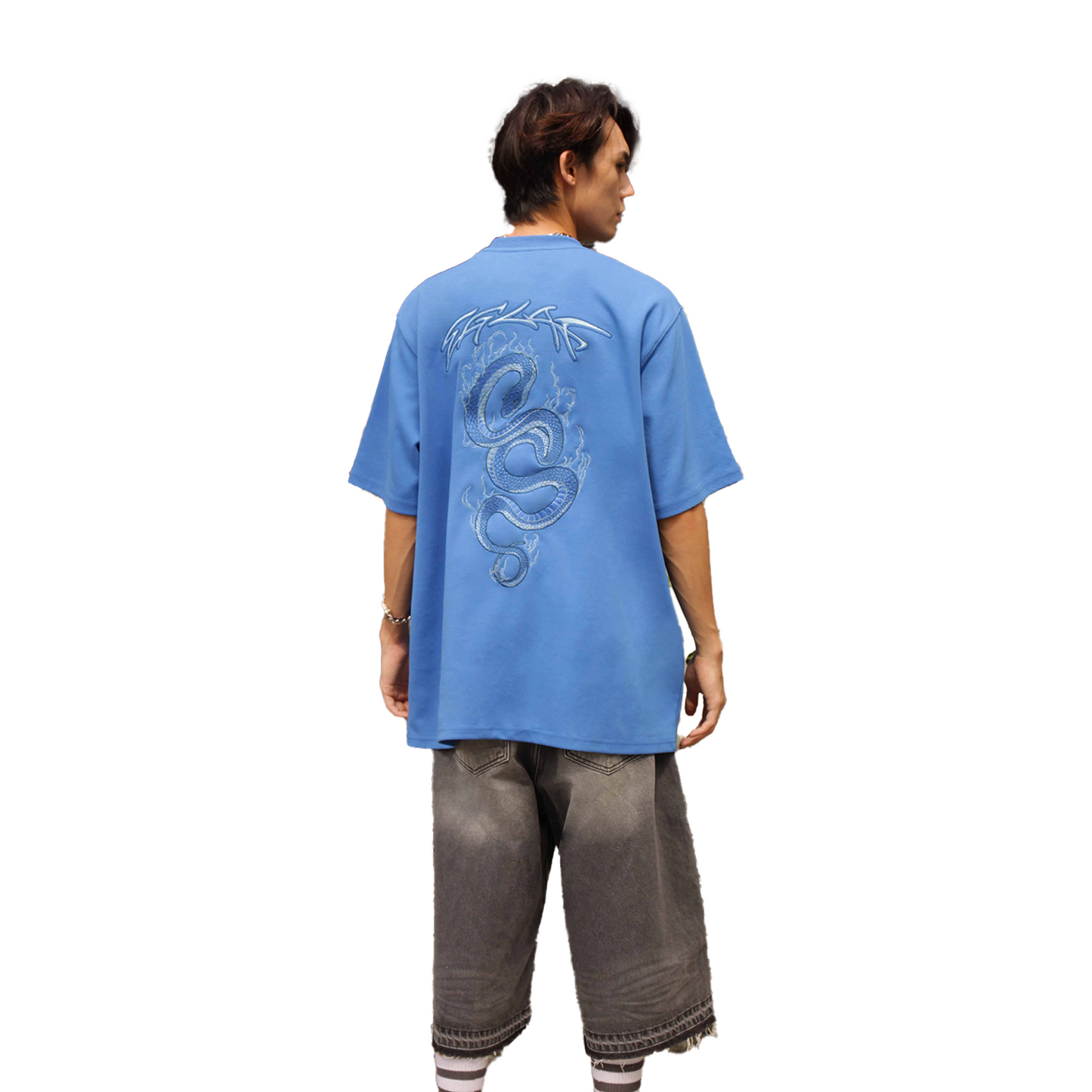 EGLAF Flaming Serpent Logo Tee Blue (SS25)