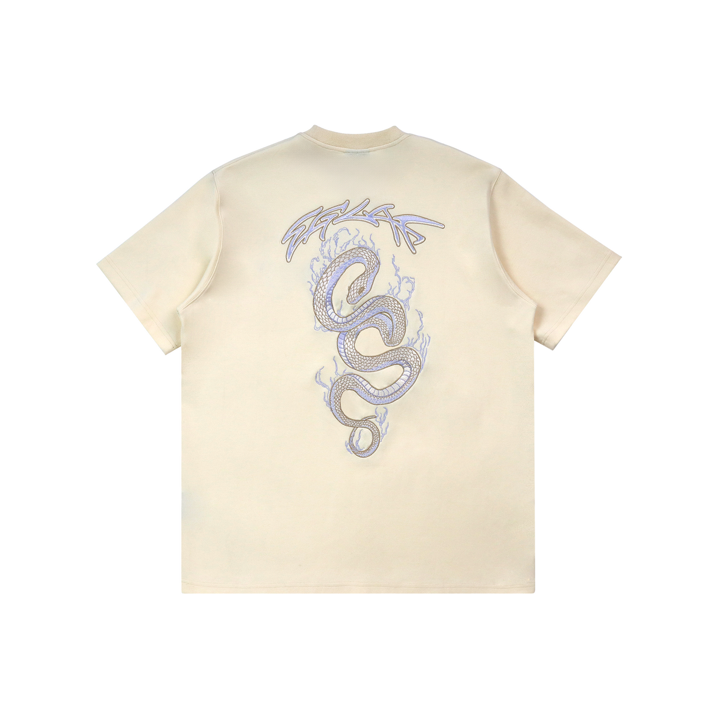 EGLAF Flaming Serpent Logo Tee Cream White (SS25)