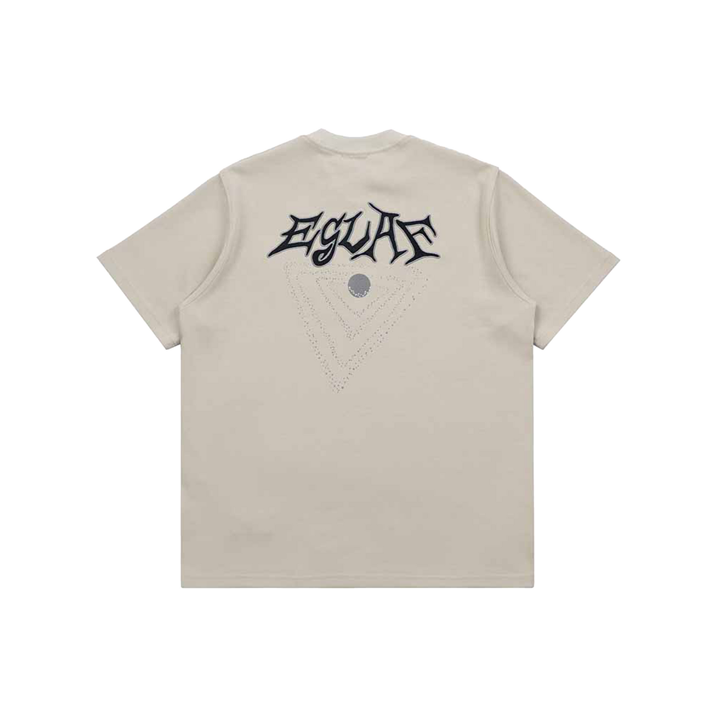 EGLAF Galaxy Embroidery Oversized Tee Light Khakis (FW24)