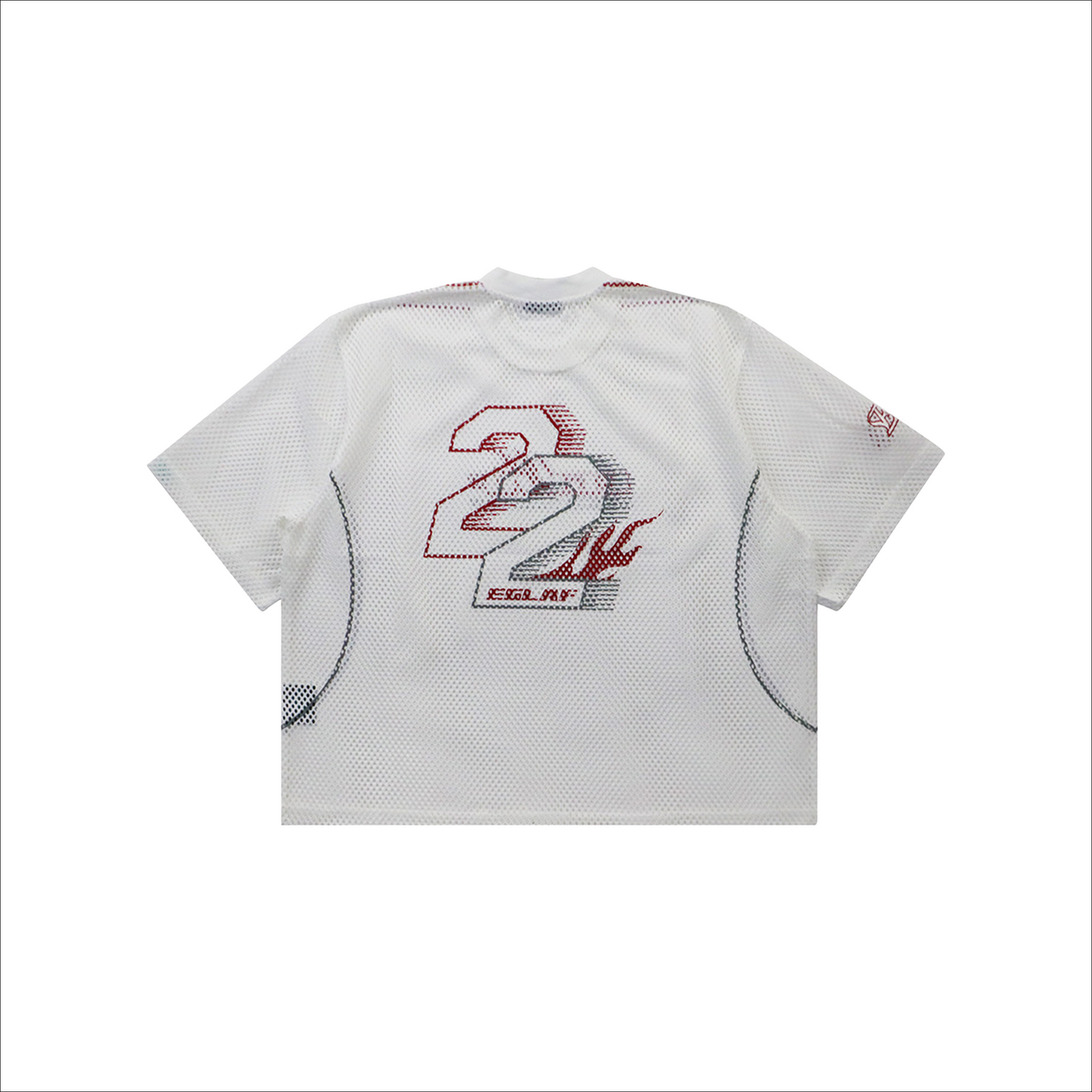 EGLAF MV Mesh Boxy Tee White (FW25)