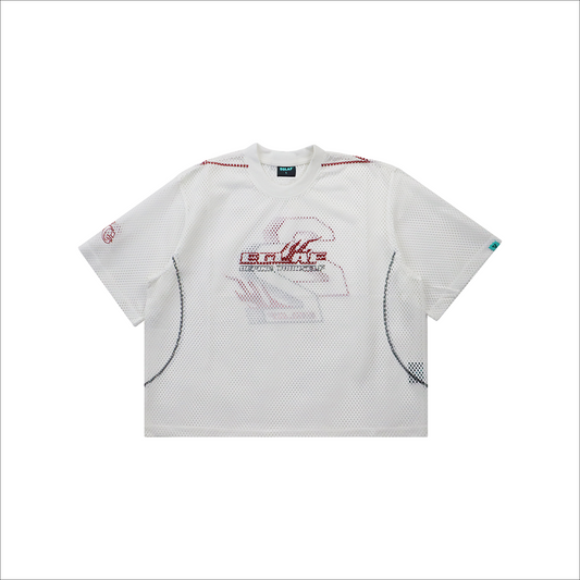 EGLAF MV Mesh Boxy Tee White (FW25)