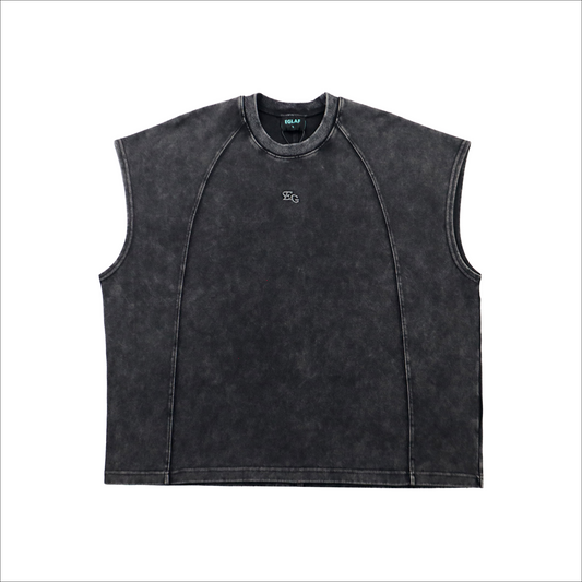 EGLAF MV Washed Sleeveless Top Black (FW25)