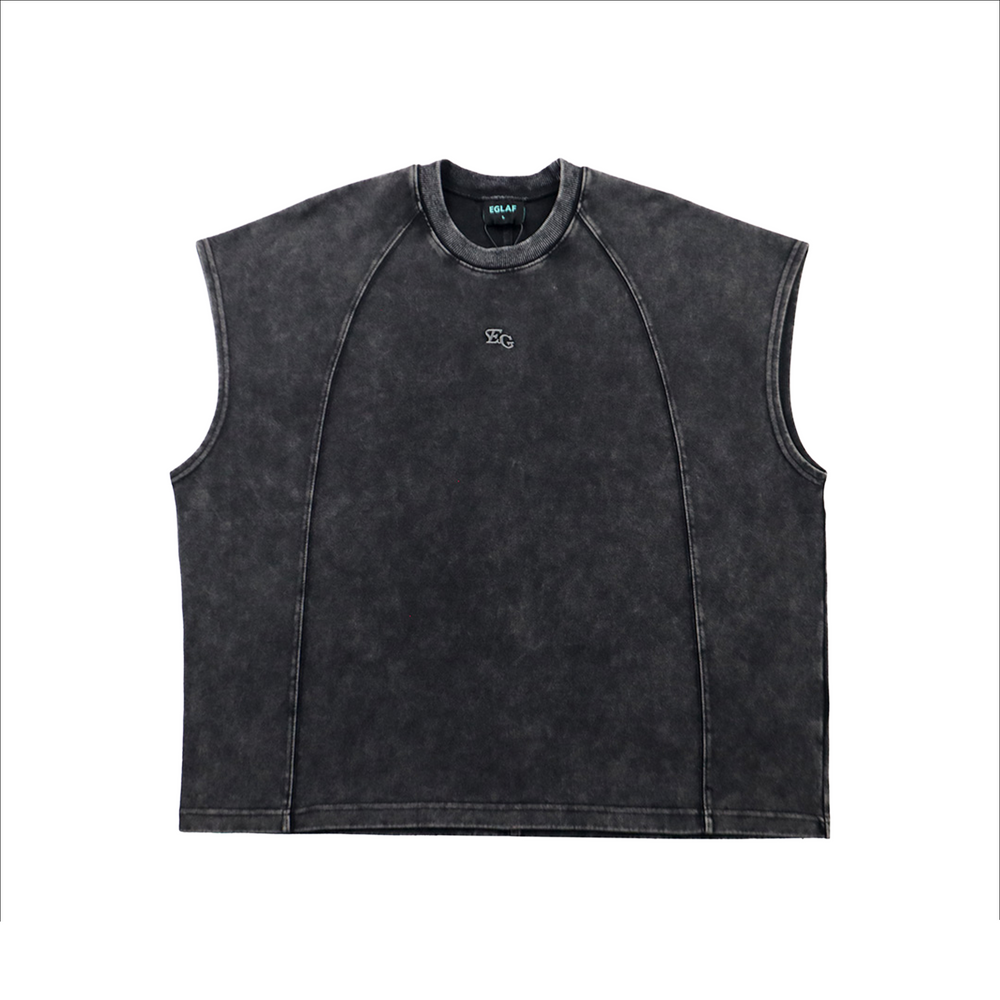 EGLAF MV Washed Sleeveless Top Black (FW25)