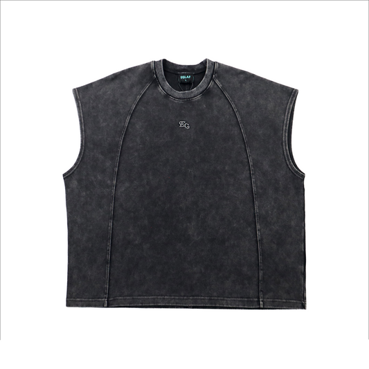 EGLAF MV Washed Sleeveless Top Black (FW25)