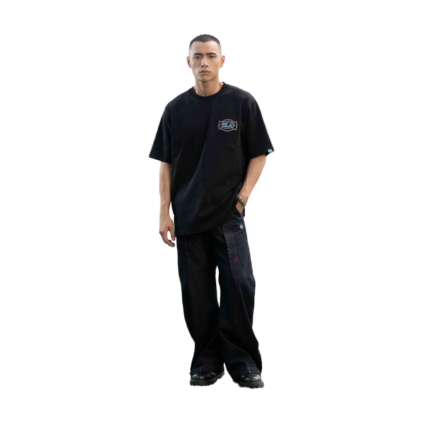 EGLAF RU Embroidery Stallion Tee Black (SS26)