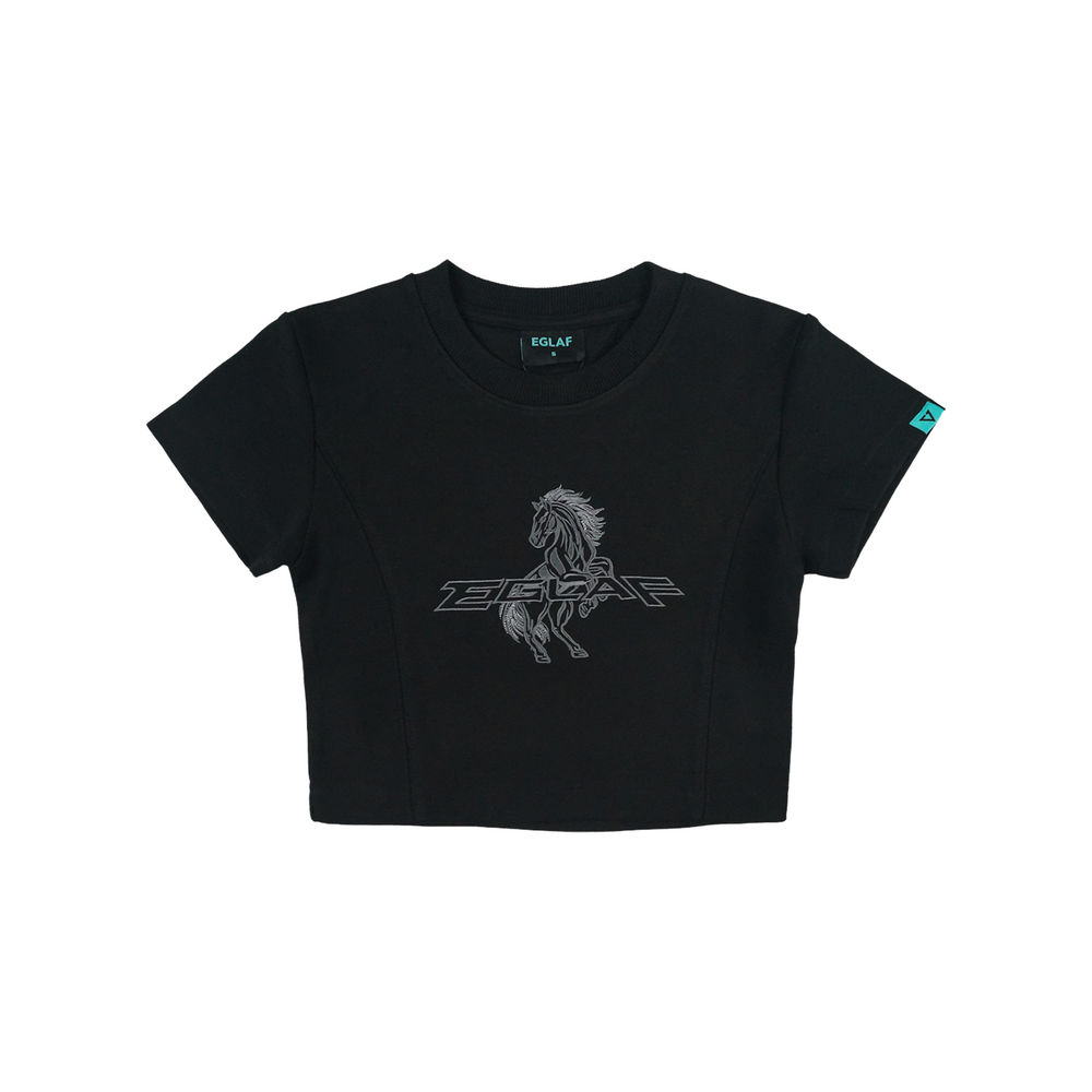 EGLAF RU Stallion Crop Top Black (SS26)