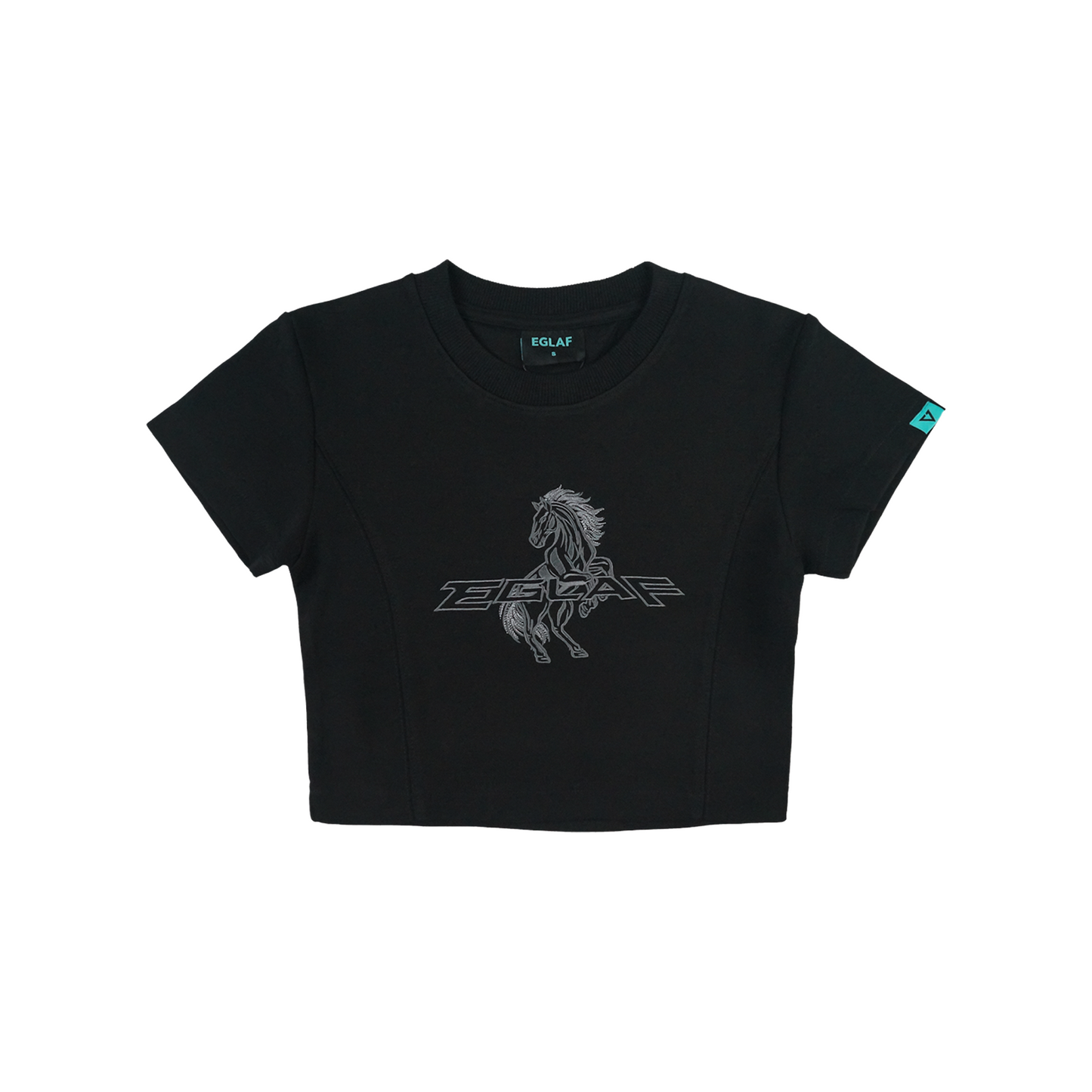 EGLAF RU Stallion Crop Top Black (SS26)