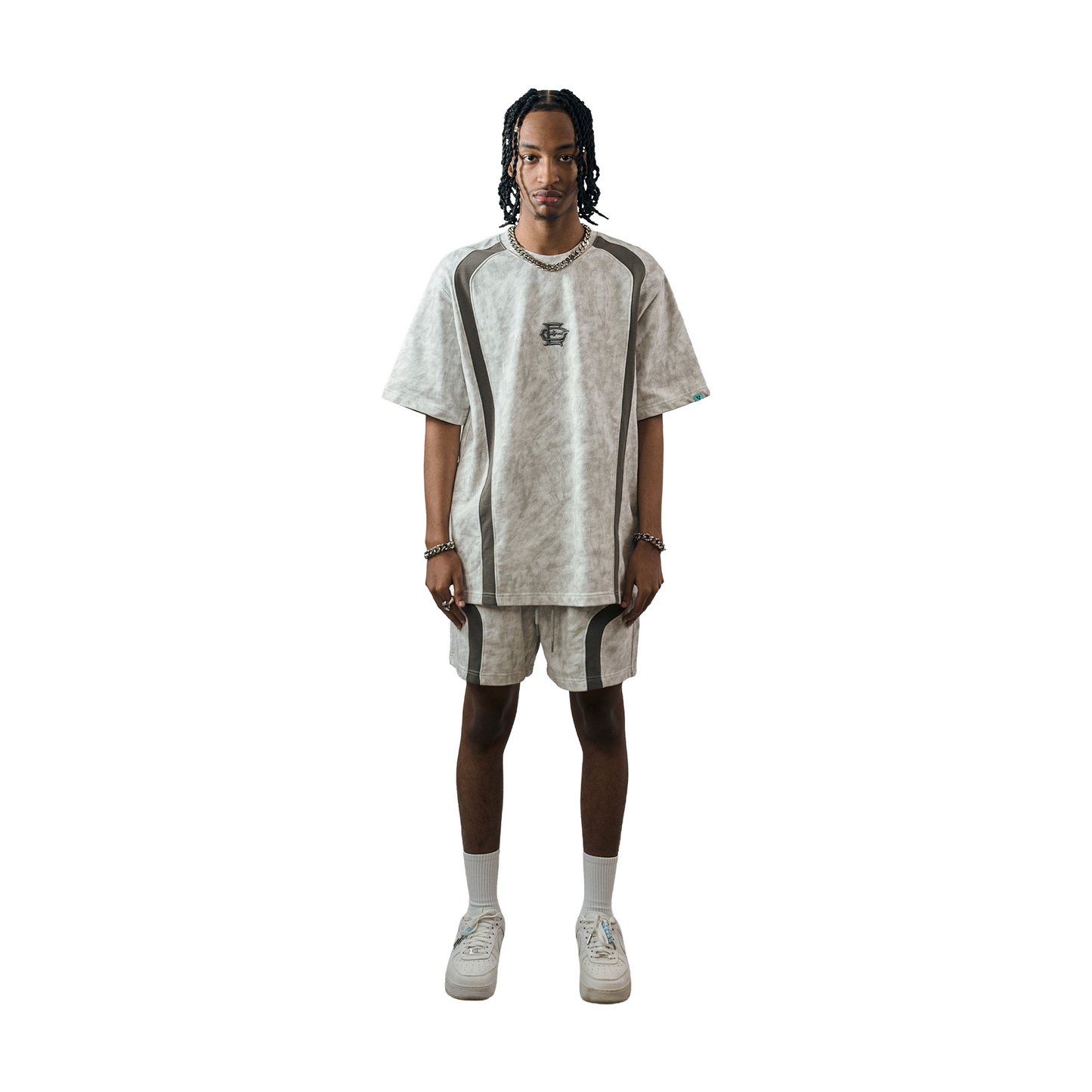EGLAF Sculpta EG Marbre Casual Shorts Grey (SS25)