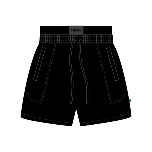 EGLAF Sculpta Elastic Waist Shorts Black (SS25)