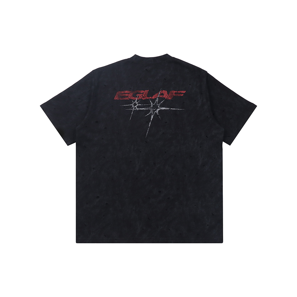 EGLAF Stars Print Oversized Tee Black (FW24)