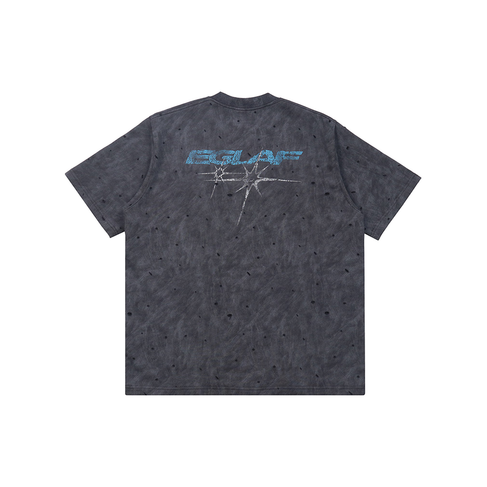 EGLAF Stars Print Oversized Tee Light Grey (FW24)