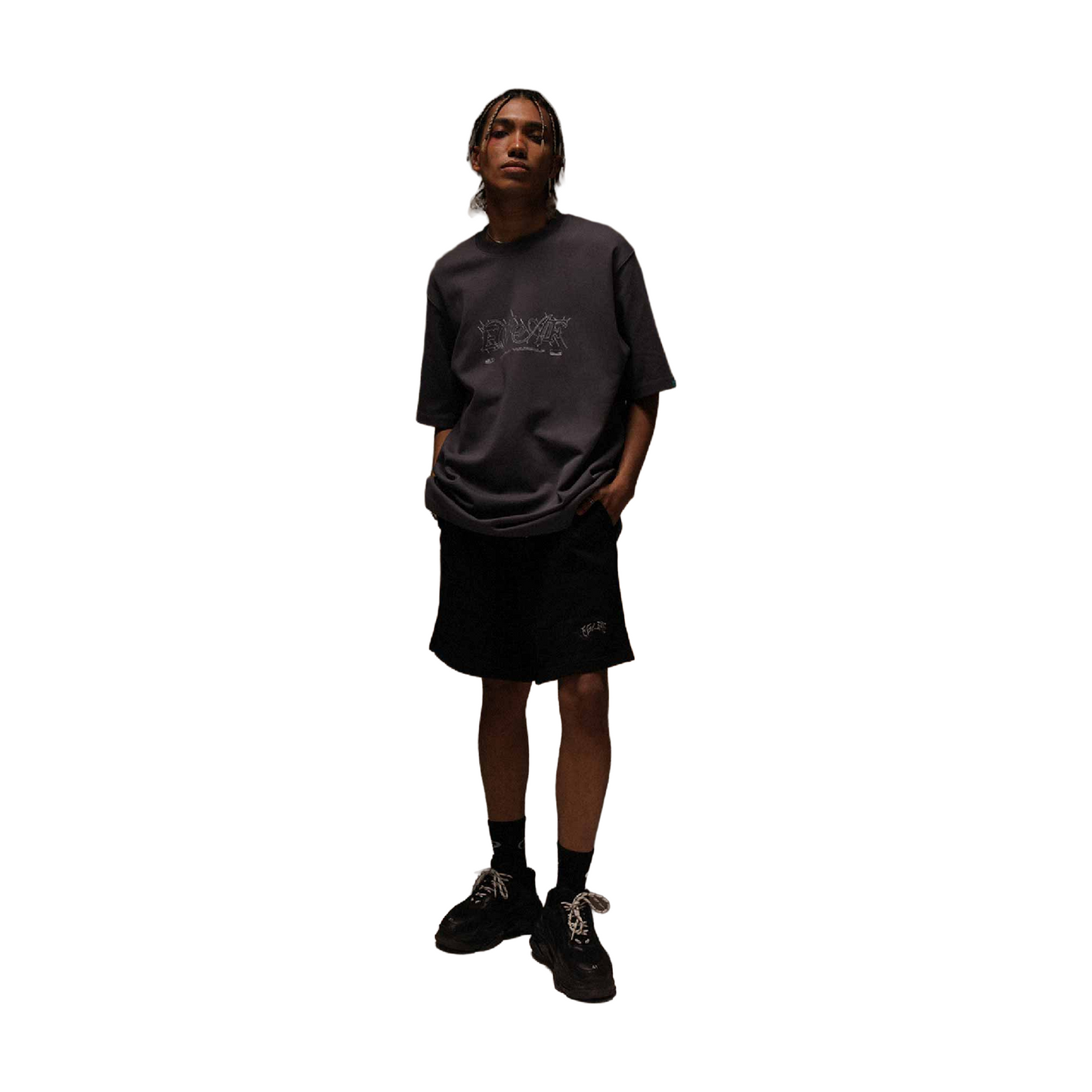 EGLAF Thornscript Tee Cool Grey (SS25)