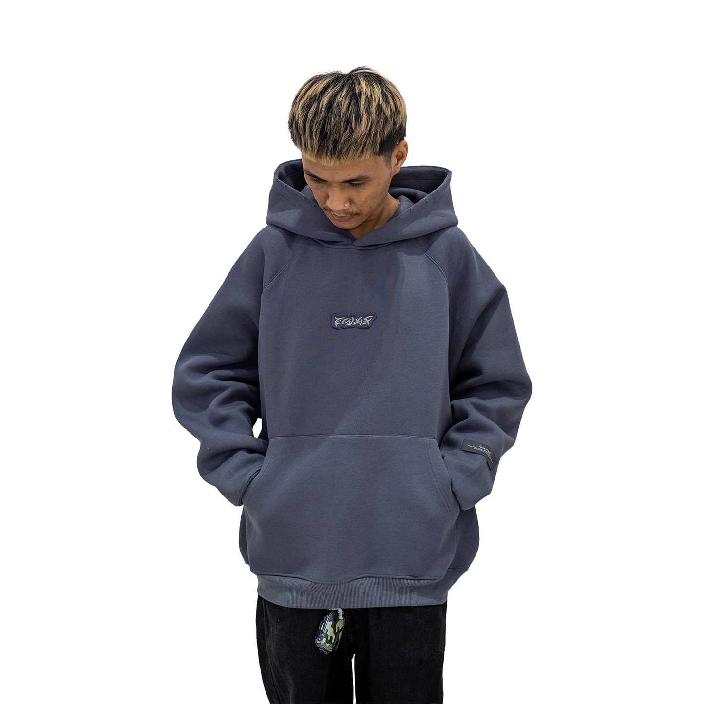 EGLAF RC Fabric Stitch Hoodie Stone Blue (SS24)