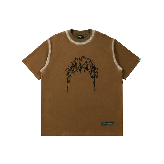 EGLAF RC Stoned Washed Tee Brown (SS24)