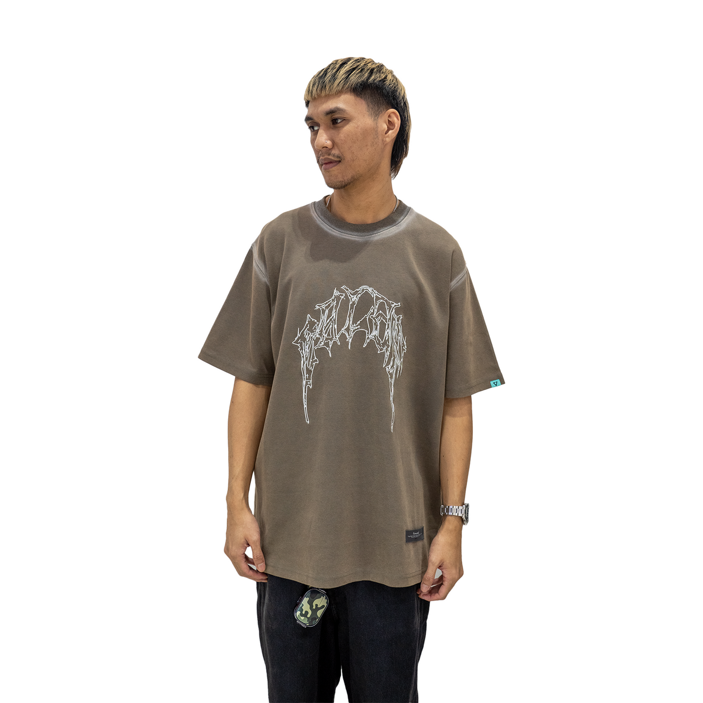 EGLAF RC Stoned Washed Tee Khaki (SS24)