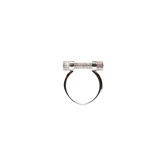 EK Collection Dumbbell Ring Silver (SS25)