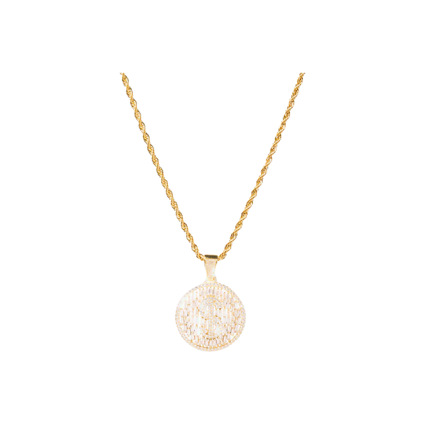 EK Collection Dollar Sign Necklace Gold (SS25)