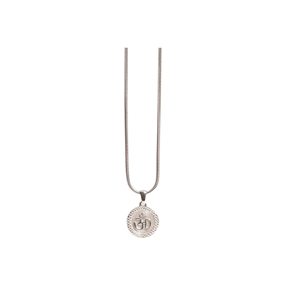 EK Collection Om Pendant Chain Silver (SS25)