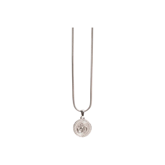 EK Collection Om Pendant Chain Silver (SS25)