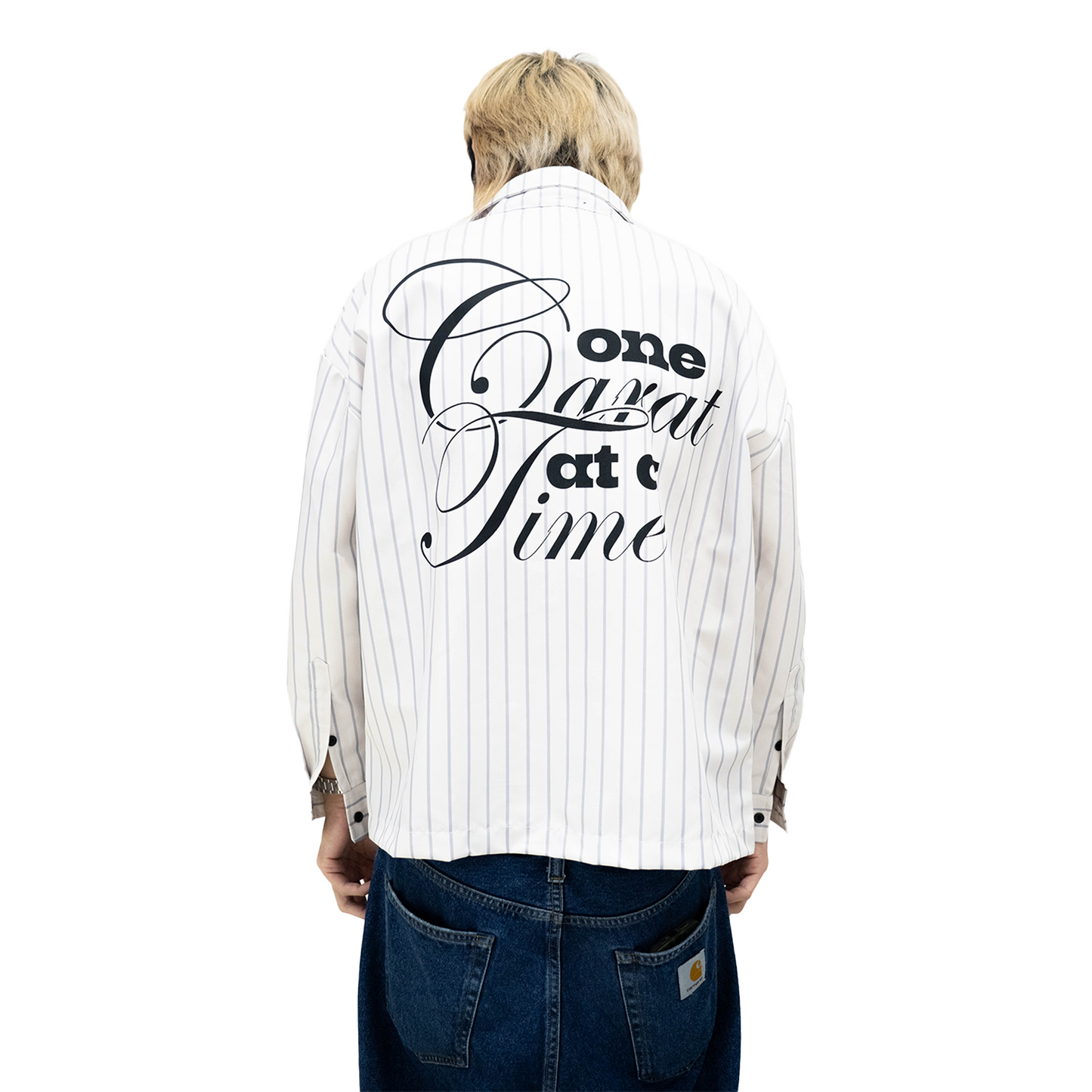 EK Collection Carat Hours Boxy Long Sleeve White (SS24)