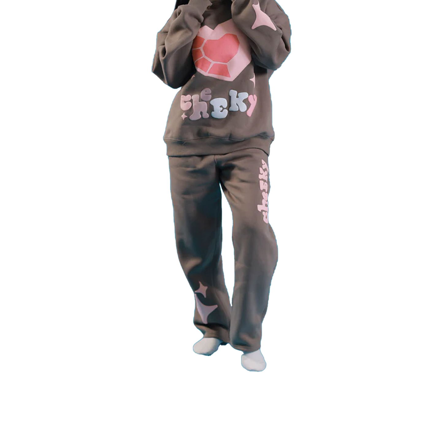 EK Collection Cheeky Jogger Pants Brown (FW24)