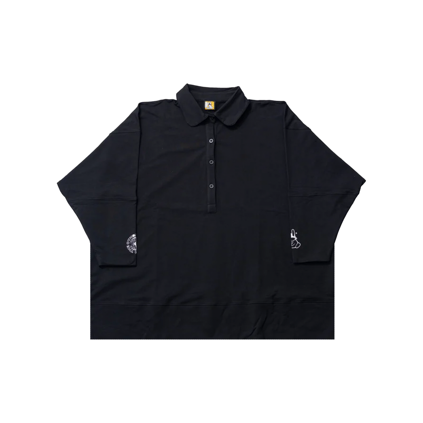 EK Collection Collar Long Sleeve Shirt Black (SS25)