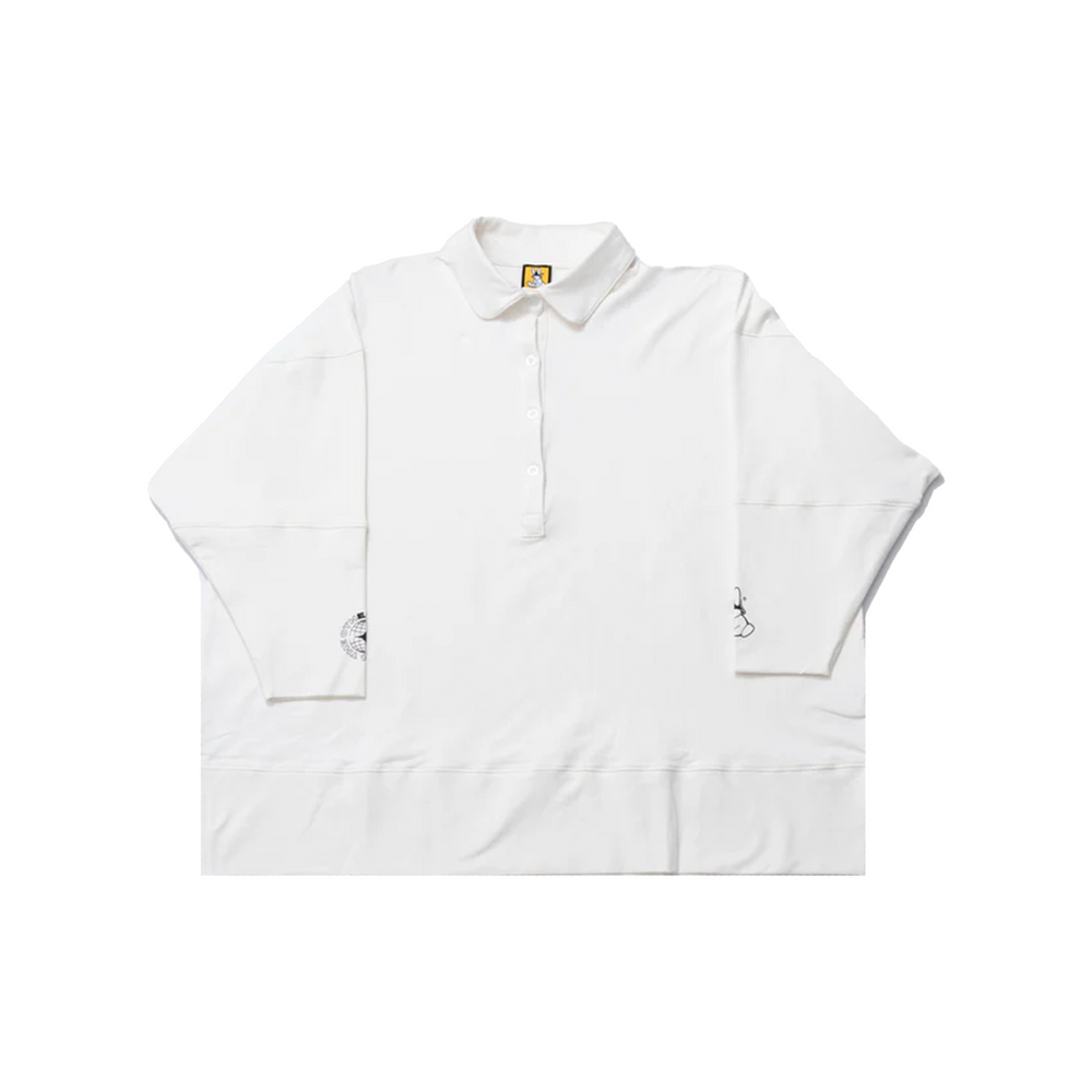 EK Collection Collar Long Sleeve Shirt White (SS25)